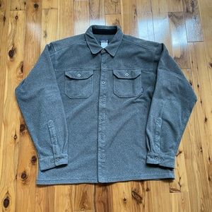 Patagonia Pique Fleece Shirt Gray Large